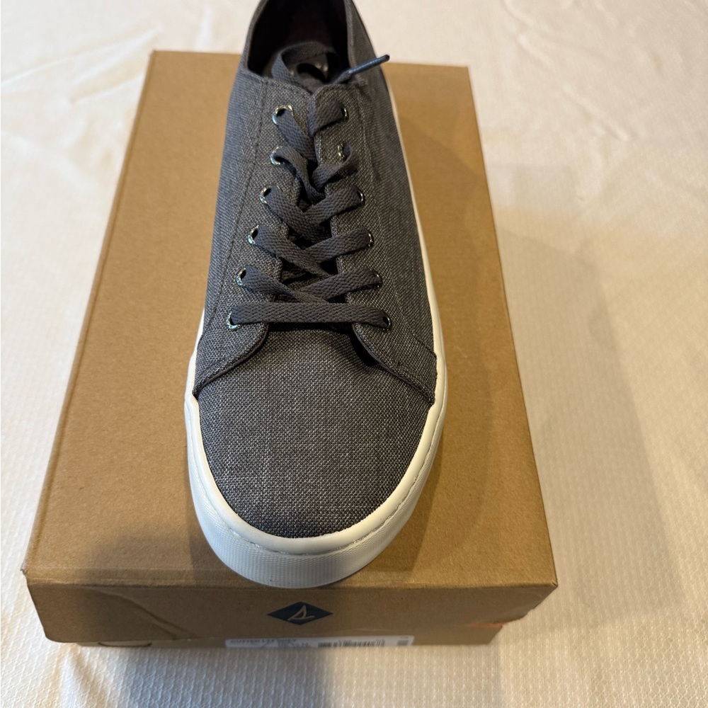 Sperry Charcoal Canvas Sneakers
